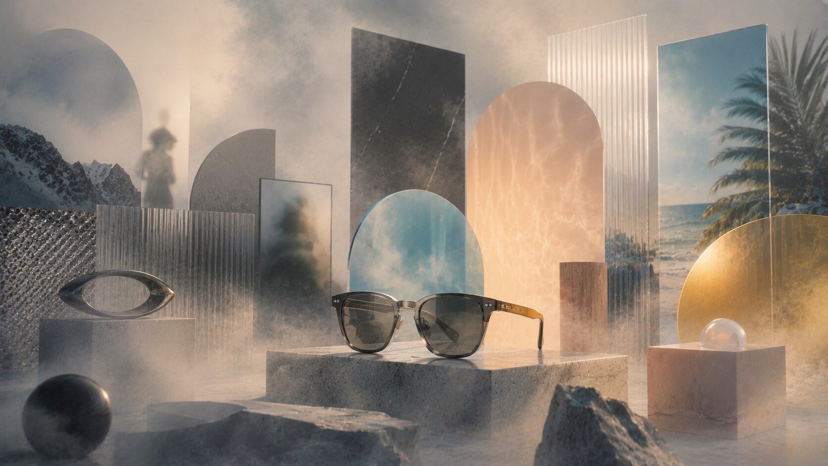 Comparison of famous sunglasses brands showing different branding strategies across heritage, sport, retail theater, direct-to-consumer, and fashion-led identity.