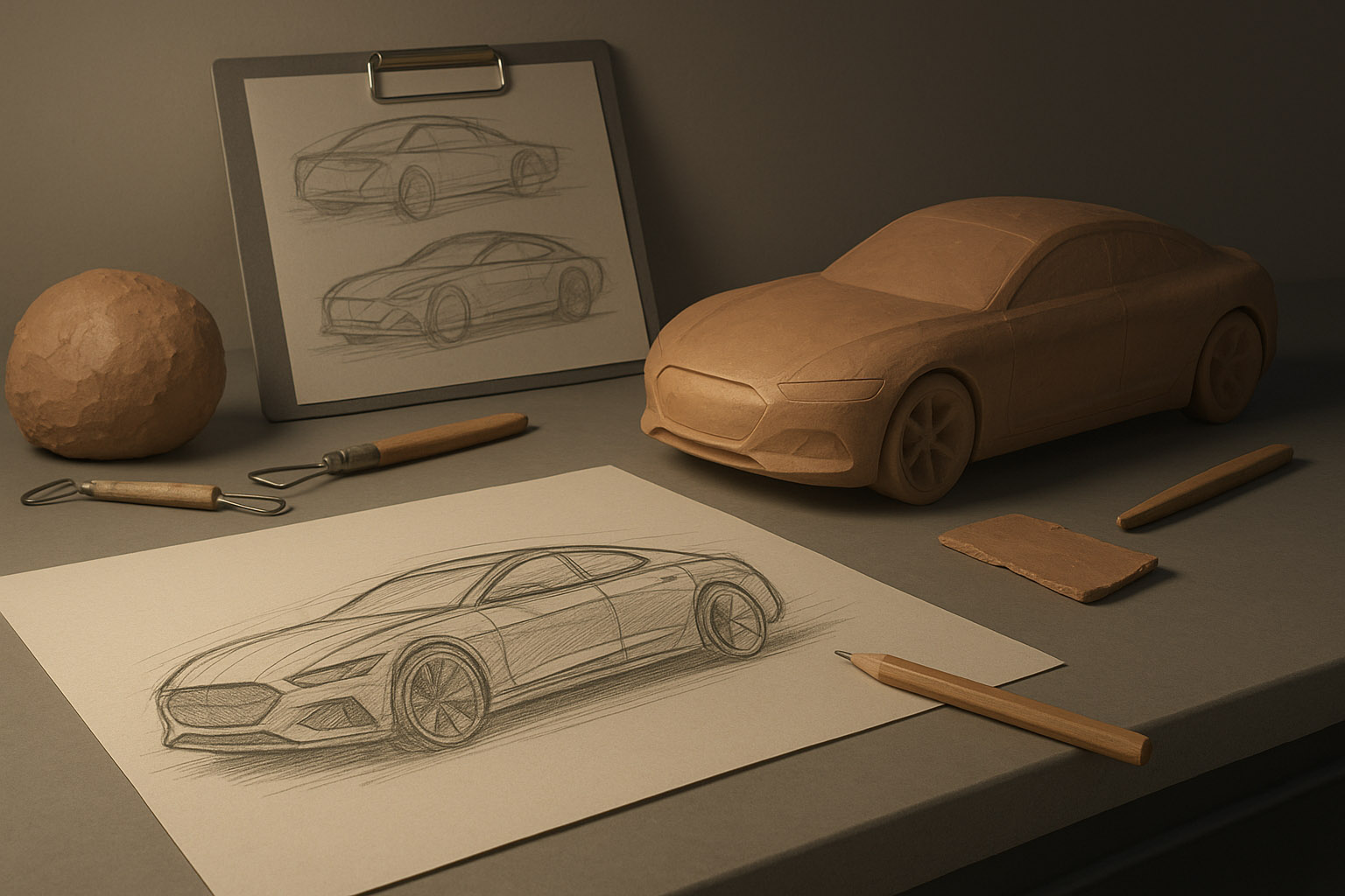 car design making before digital era