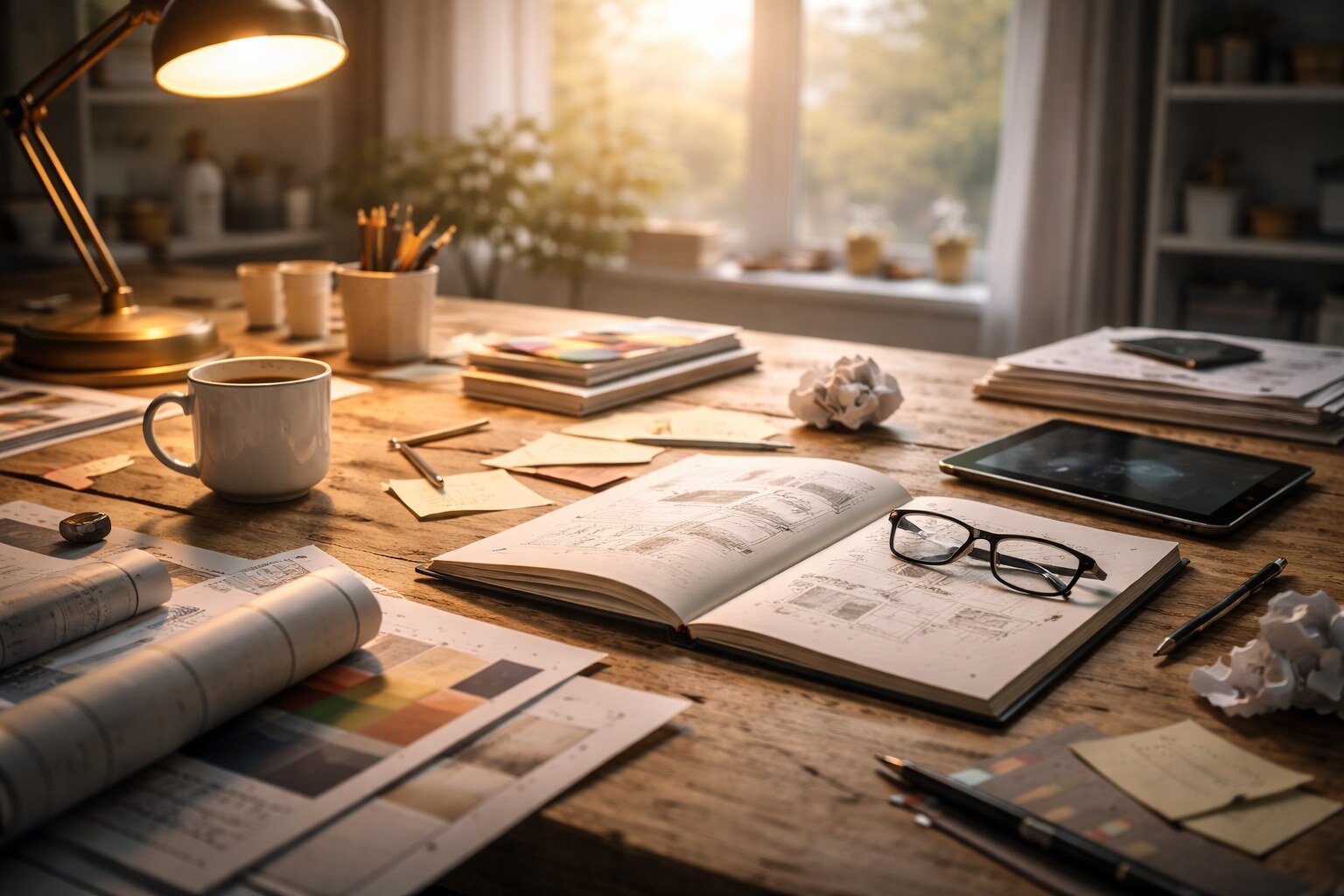 Creativity often has no visible output while ideas form.