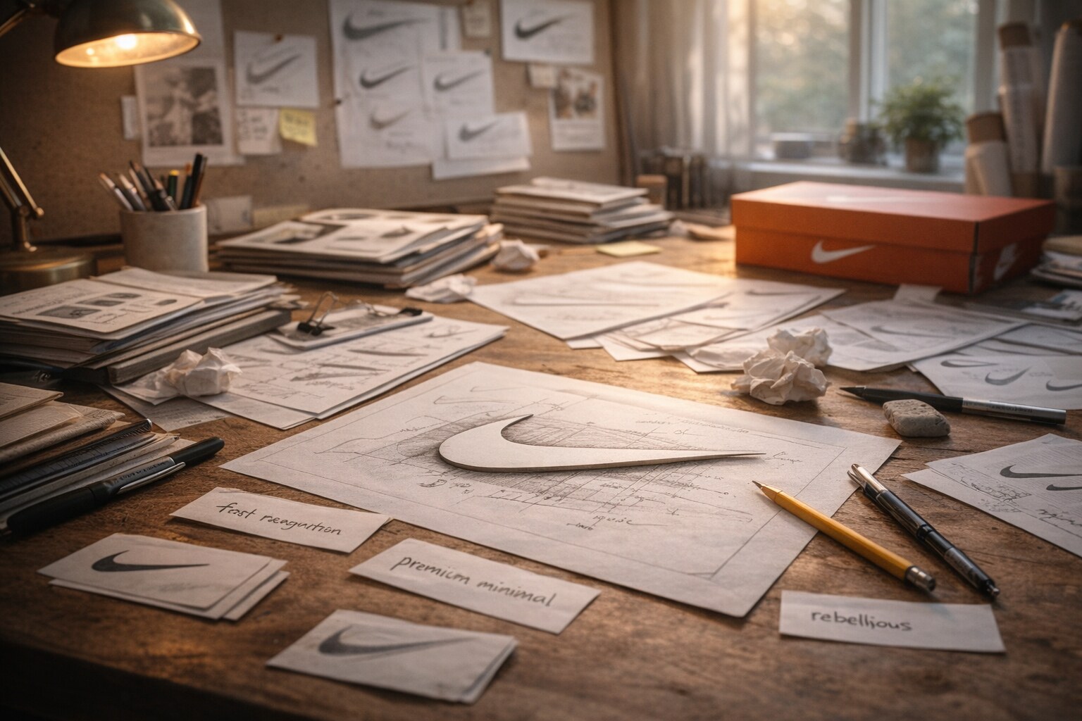 Iconic work looks effortless because it was refined through iteration and reduction.