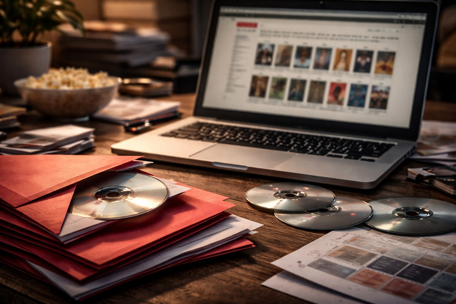 Netflix streaming home screen rows on TV