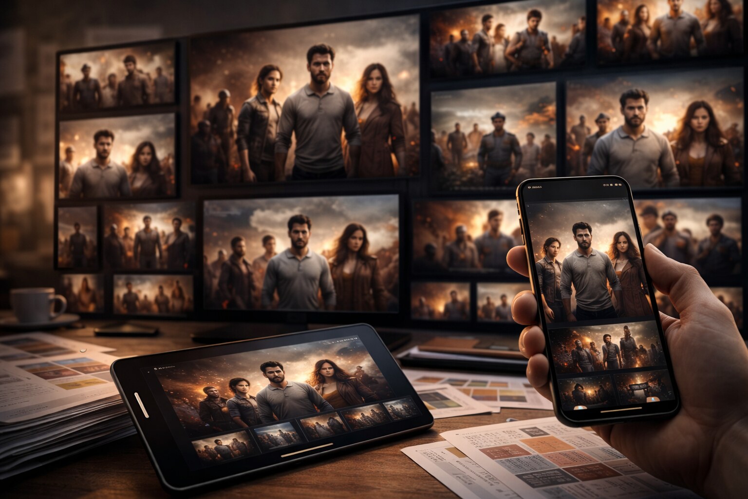 Netflix creative pipeline at work