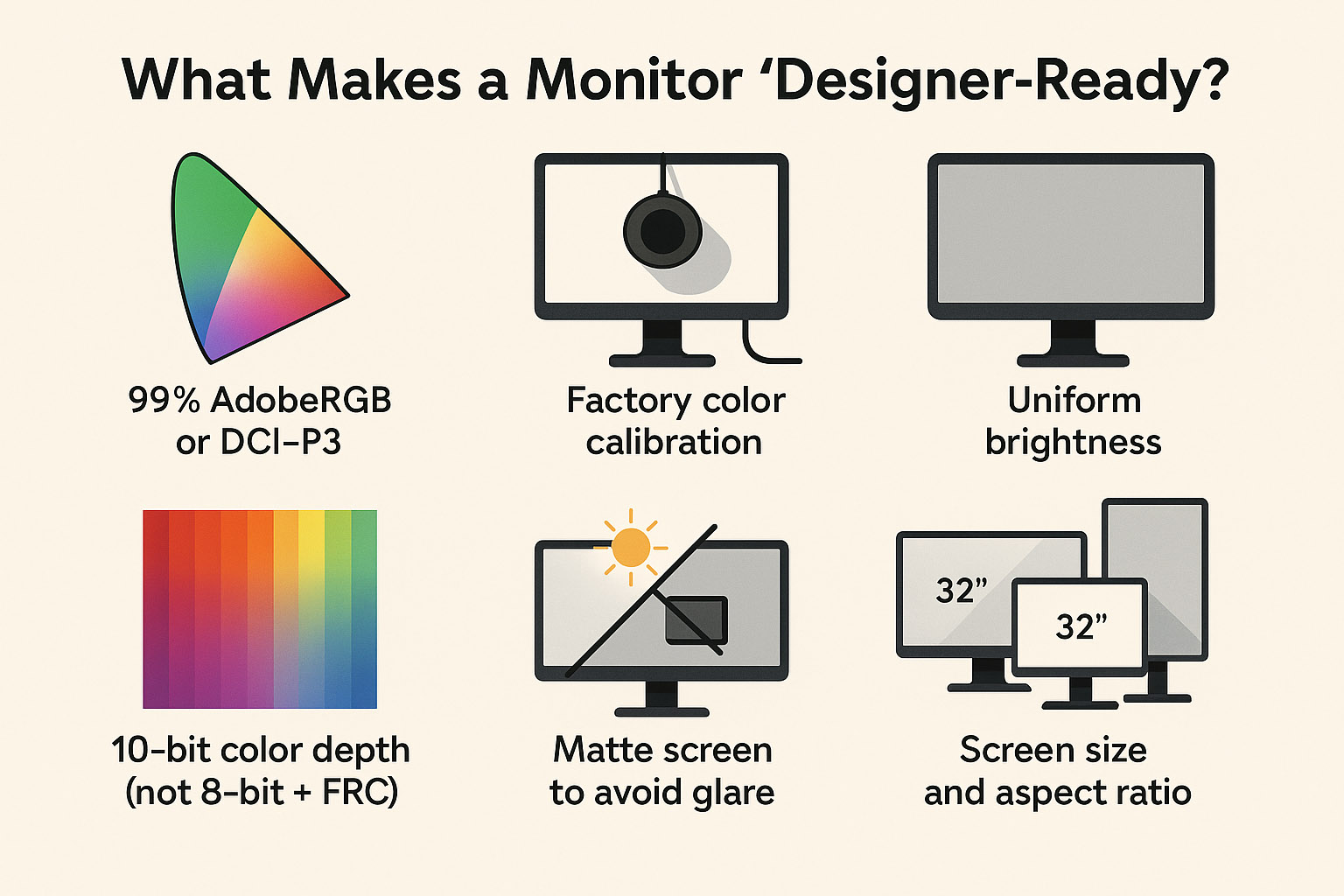 what makes a monitor designer-ready