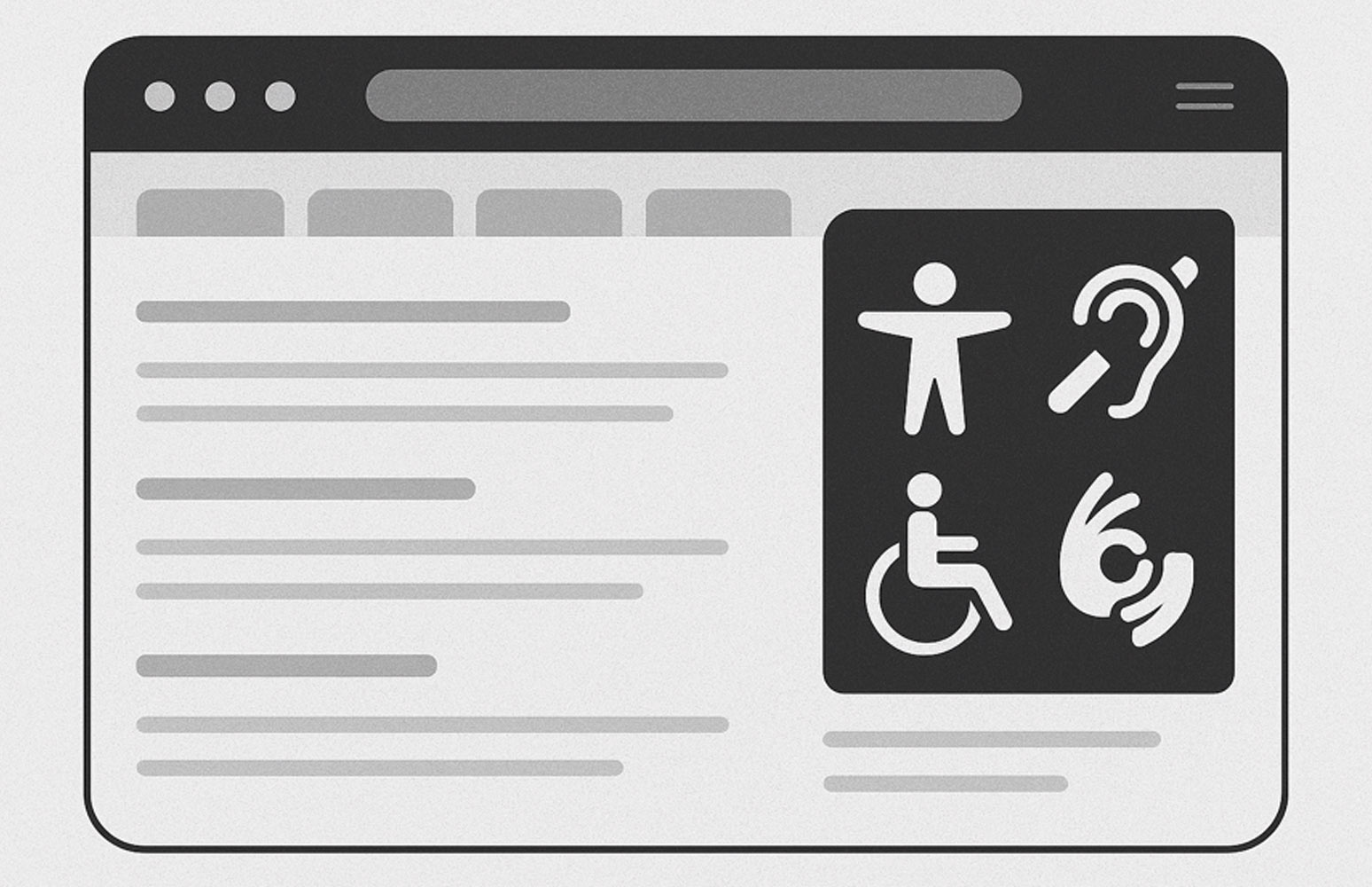 What Does “Accessible” Mean Here? - BW - generated by AI