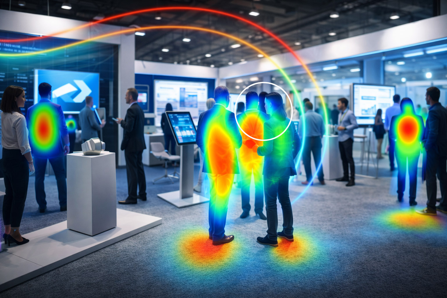 The exhibition booth is a funnel you can walk through