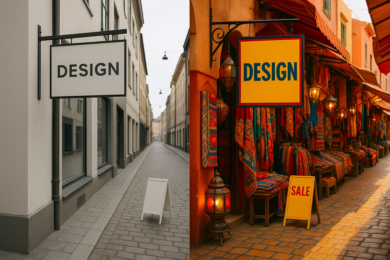 scandinavian as minimalist, muted