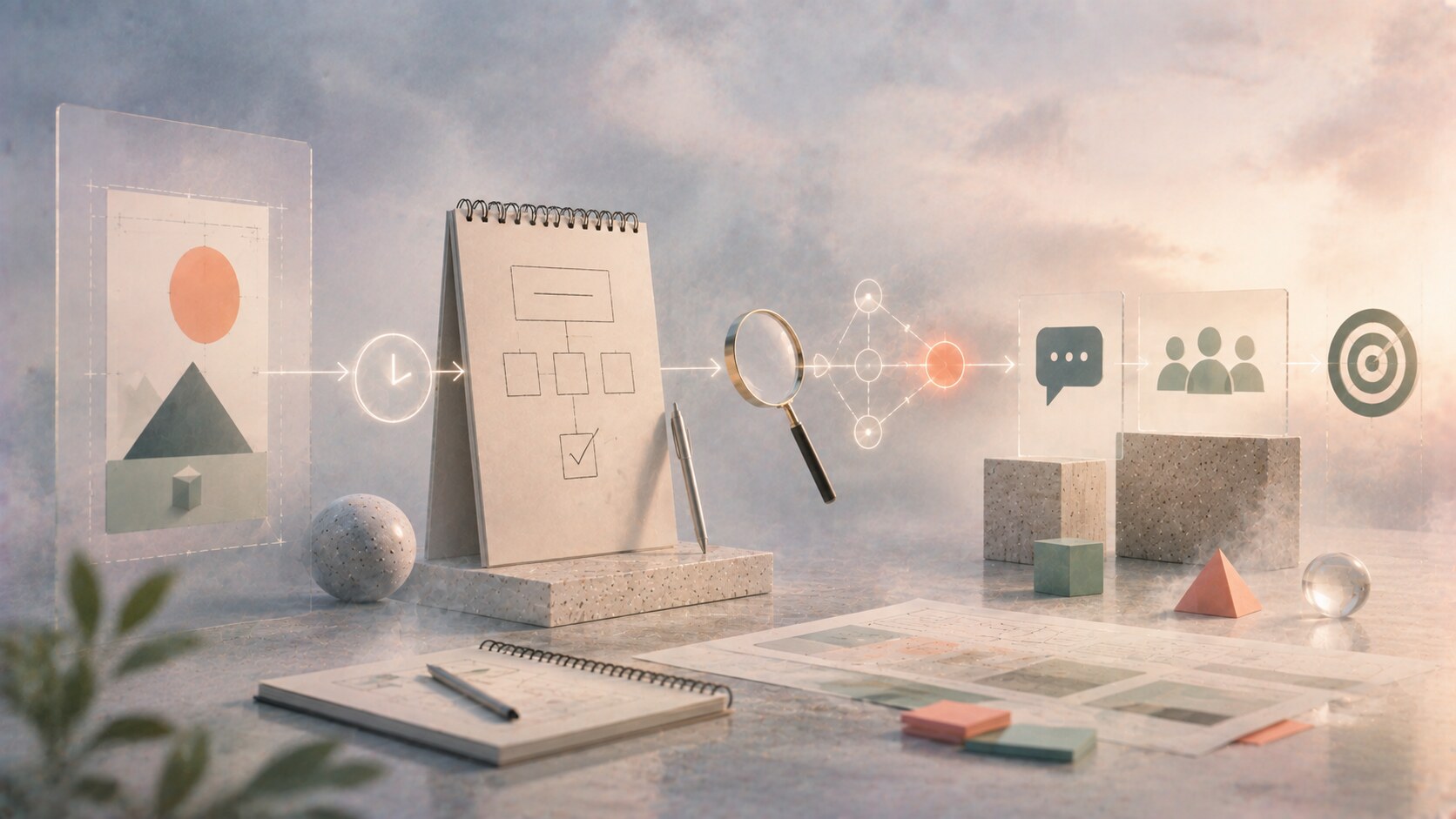 Improving as a designer through focused review, prioritization, repeated critique, and deliberate problem-solving practice.