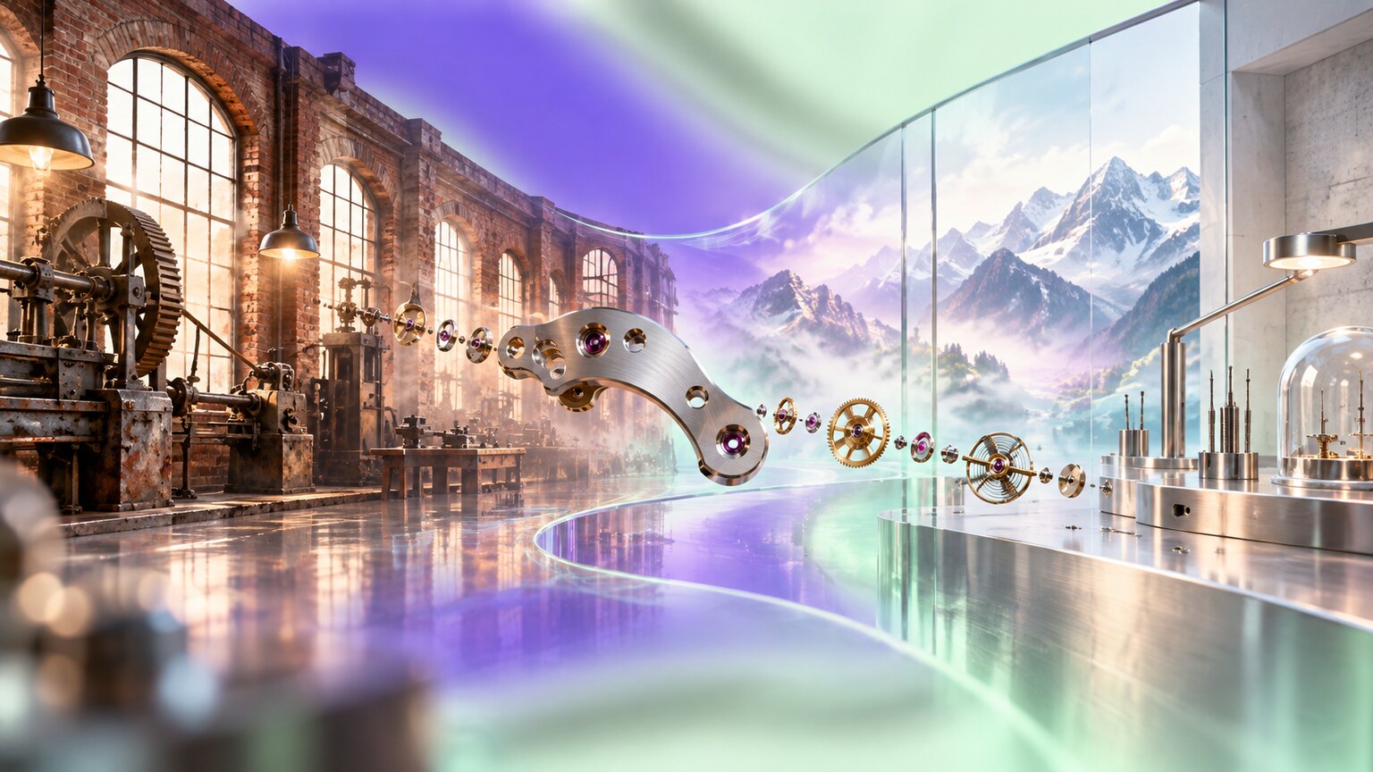 Hamilton's transition from its Lancaster American factory to modern Swiss watch development in Biel, Switzerland.