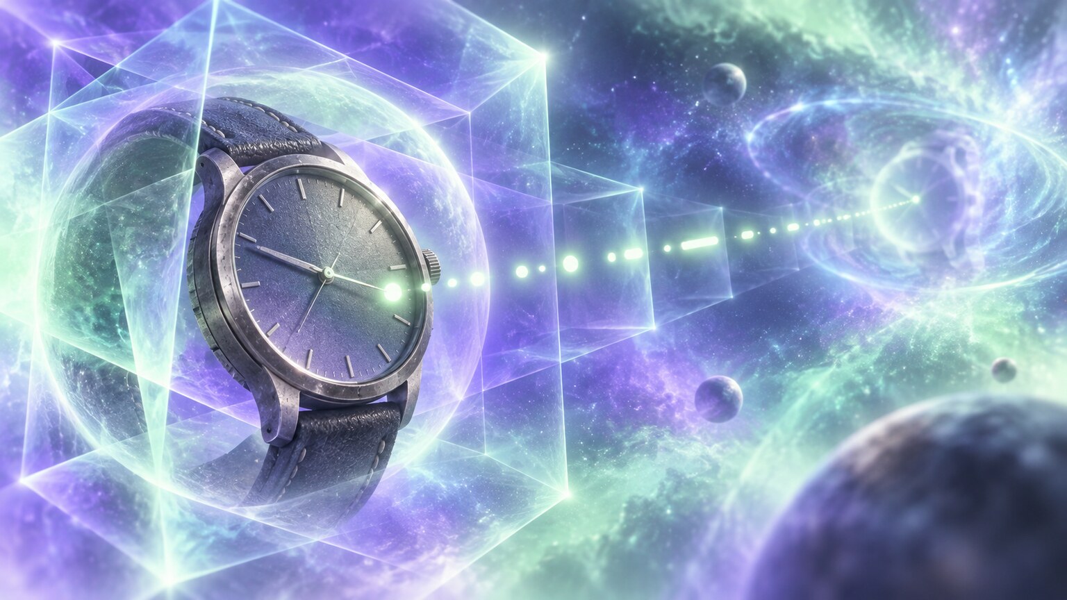 Hamilton Khaki Field Murph from Interstellar with its Morse-code seconds hand and tesseract-inspired presentation box.