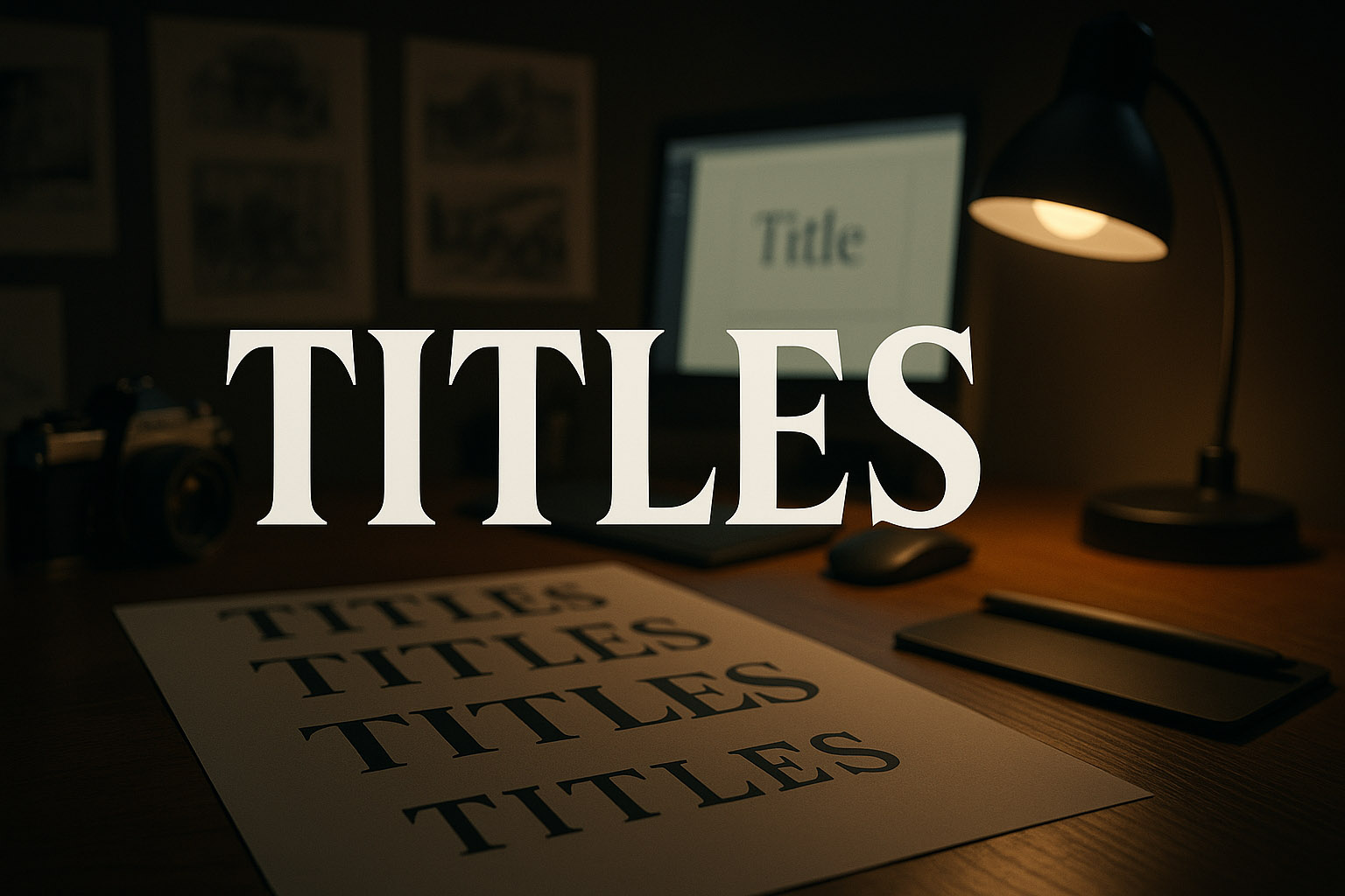 Movie typography - Choosing right typography