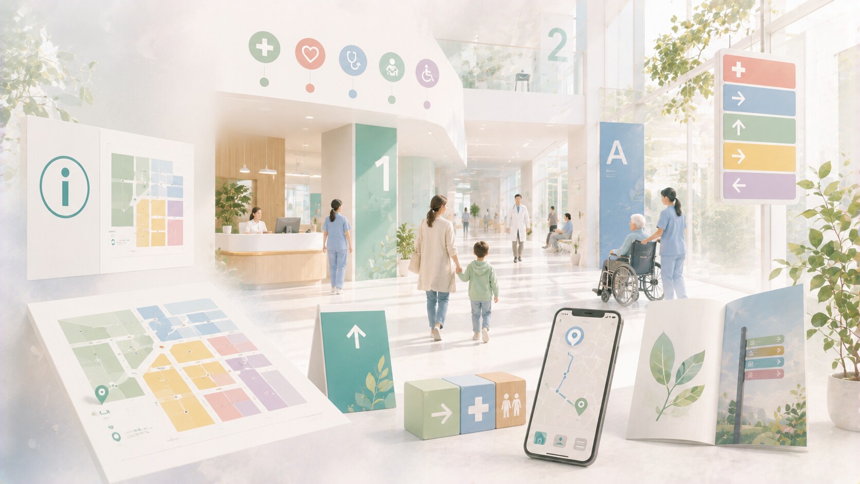 Hospital Navigation and Wayfinding Design System header image