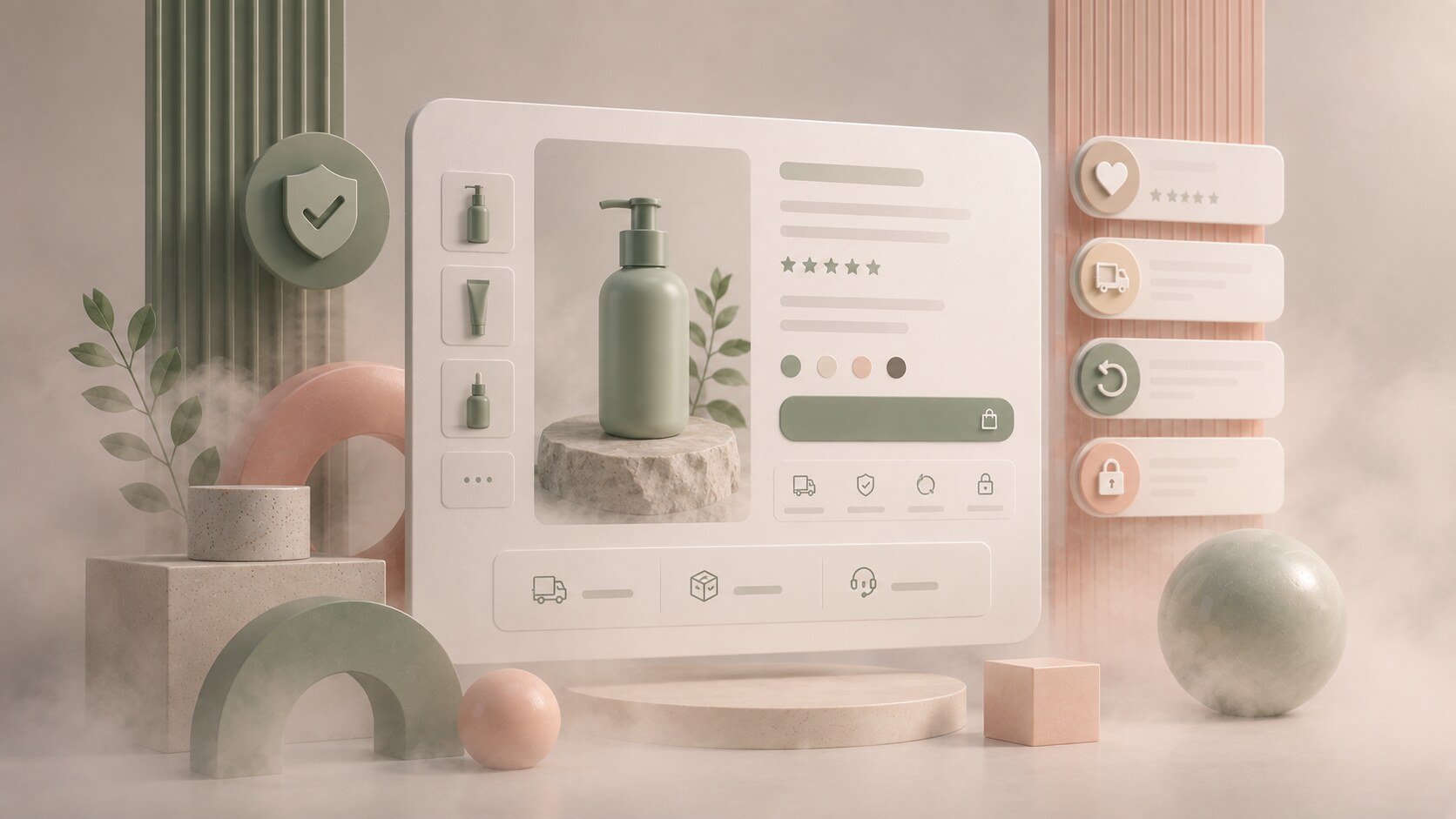 High-converting ecommerce product page with strong photography, trust signals, price clarity, and clear buying path.