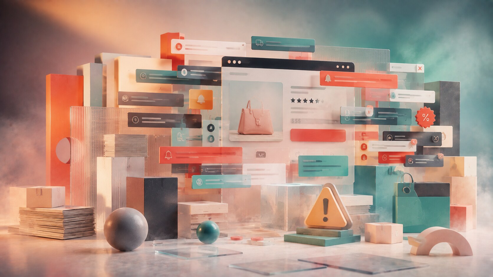 Common ecommerce design failures including cluttered interfaces, weak CTA hierarchy, confusing product pages, and overloaded promotions.