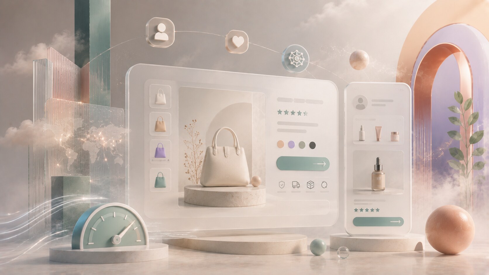 Future of ecommerce design with personalization, cleaner hierarchy, stronger performance signals, and more selective visual experimentation.