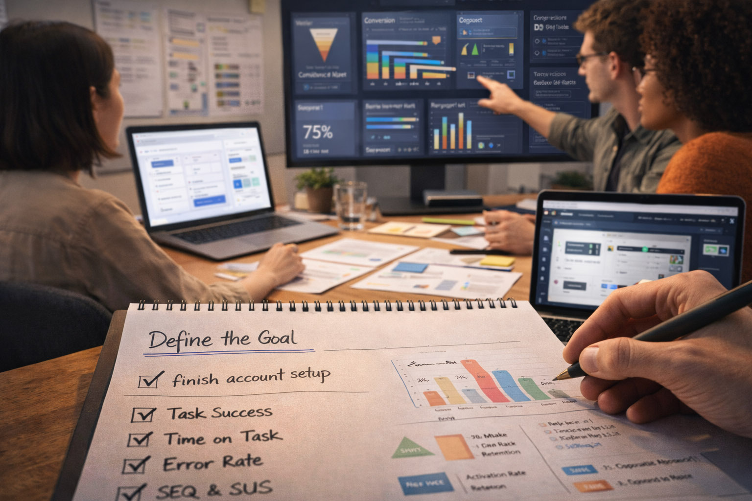 Overview of UX research methods: moderated, unmoderated, analytics, experiments