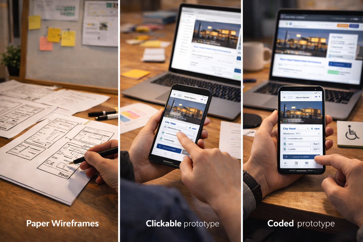 Usability testing plan with tasks, metrics, and participant notes