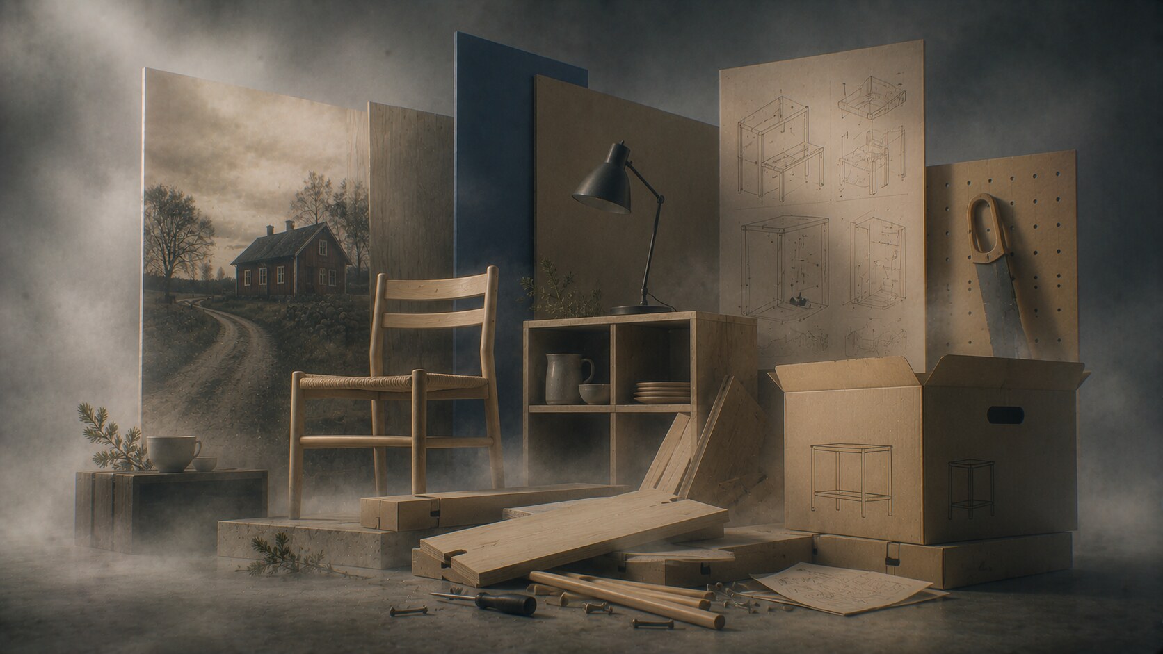 Flat-pack furniture logic and self-assembly design that became one of IKEA’s biggest conceptual innovations.