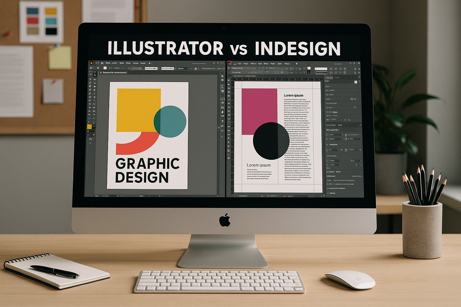 Illustrator vs InDesign: The Print Design Showdown header image