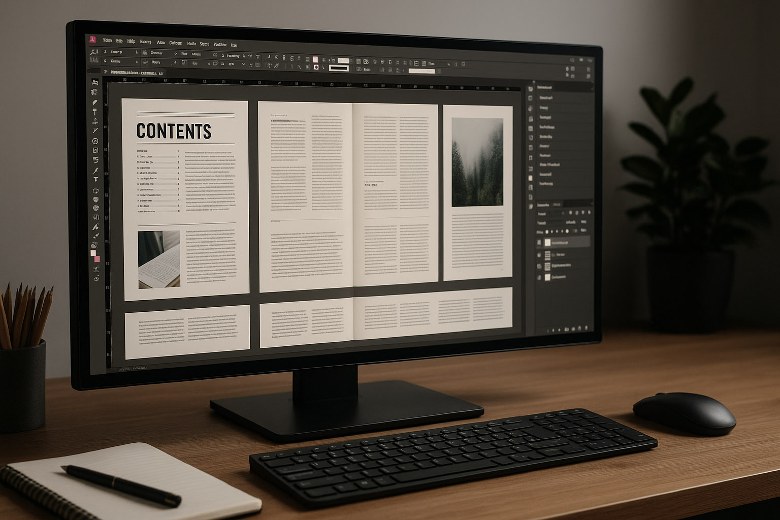 indesign has great real page management