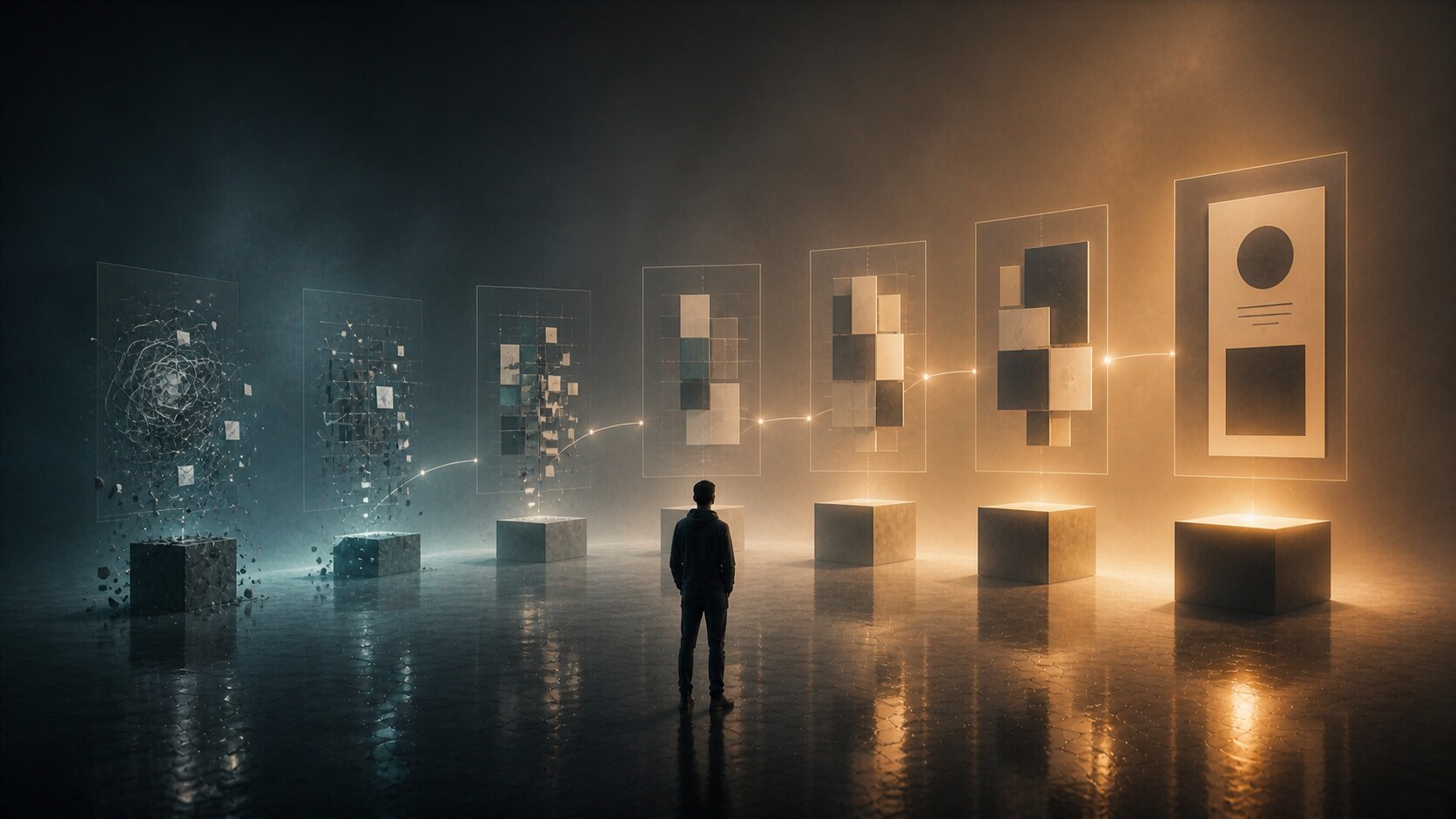 Improvement in design sense is better tracked through judgment, clarity, critique response, and visual decisions than through vague feelings about talent.