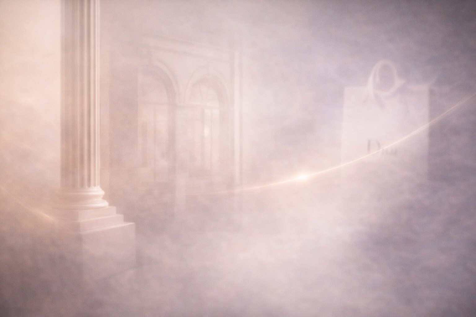 Dior brand design and the clean elegance of couture identity.