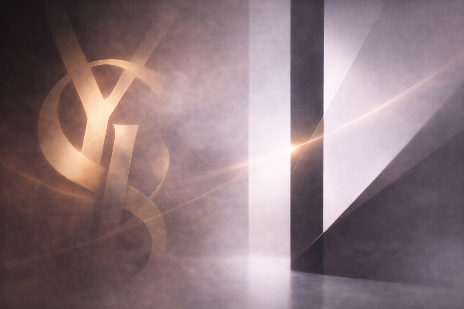 Saint Laurent and the Cassandre monogram in fashion branding history.