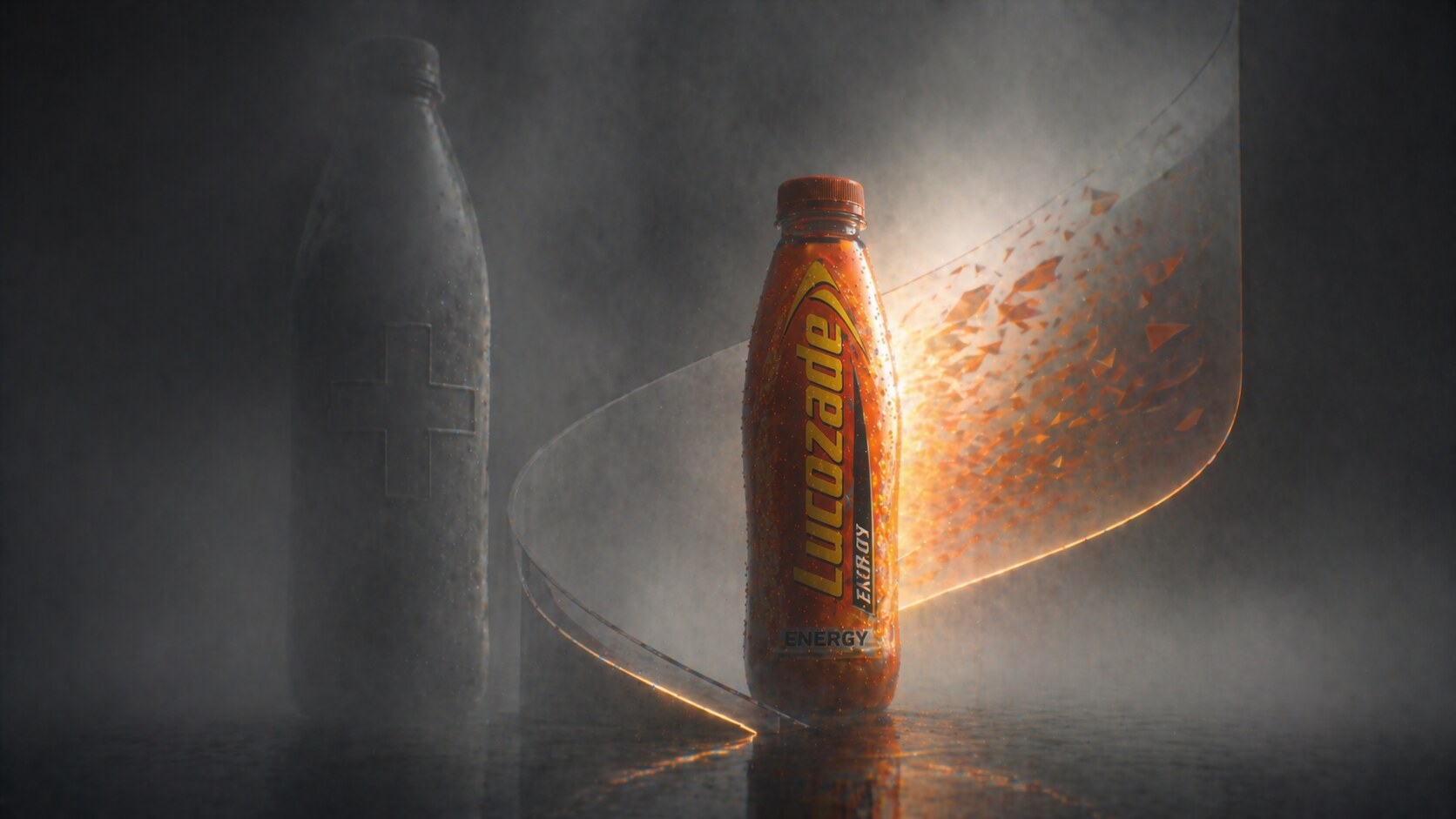 Lucozade packaging shows how an older recovery drink can redesign its bottle, logo, and color system for a modern energy shelf.