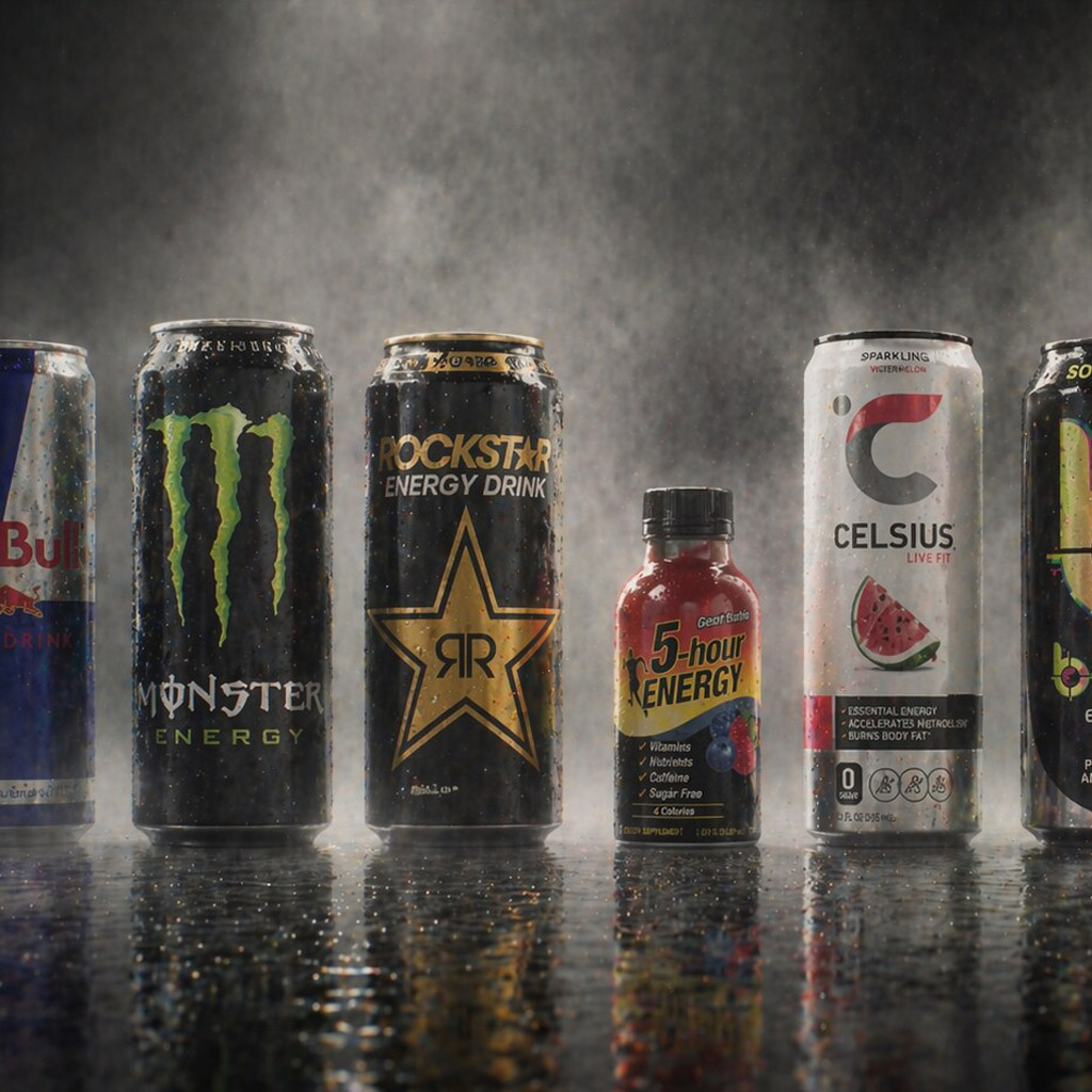 Packaging Design of Successful Energy Drinks: Cans, Shots, Bottles, and Brand Voltage