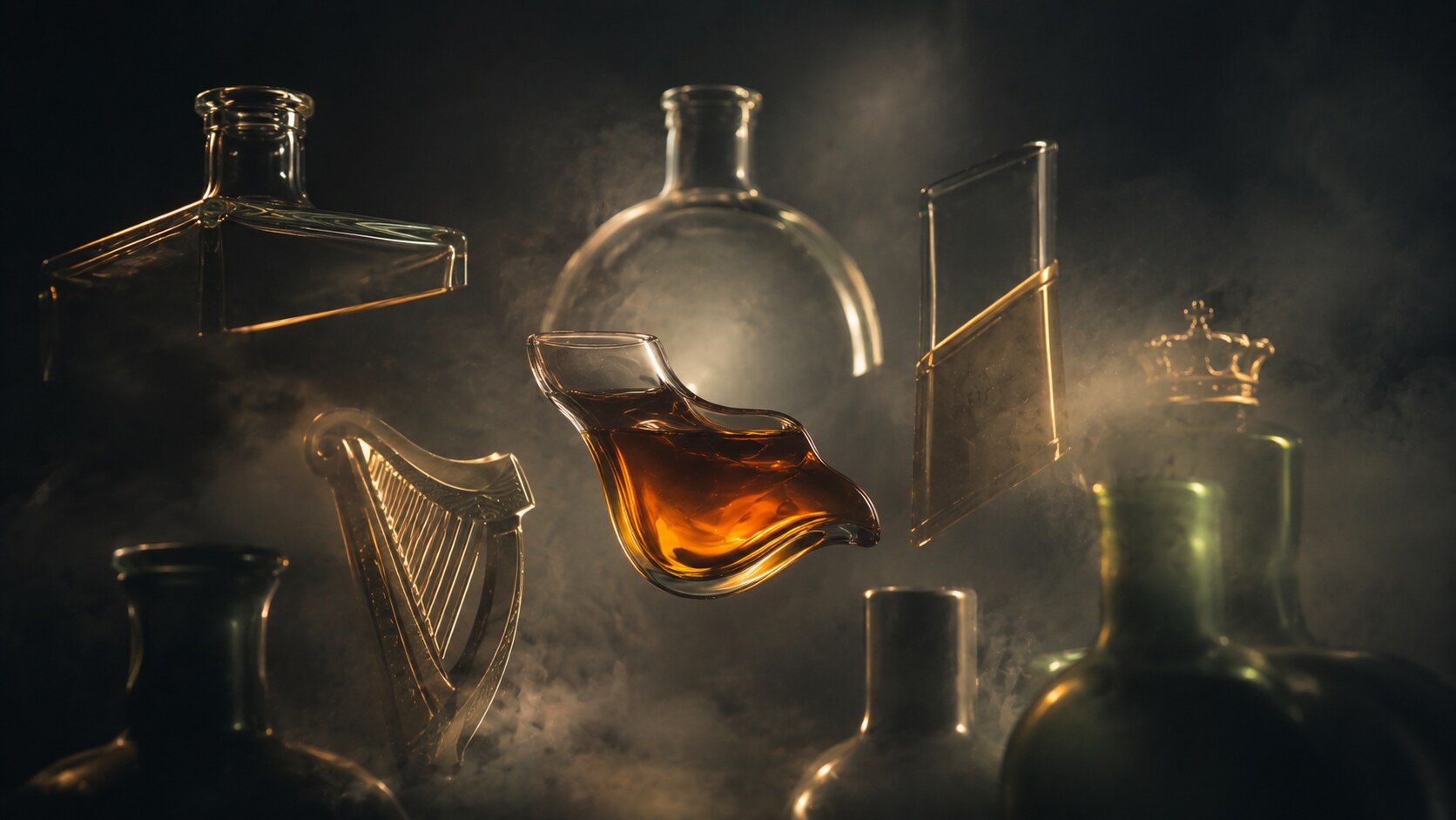 Johnnie Walker bottle design with square silhouette and angled label as an example of packaging turned into brand architecture.
