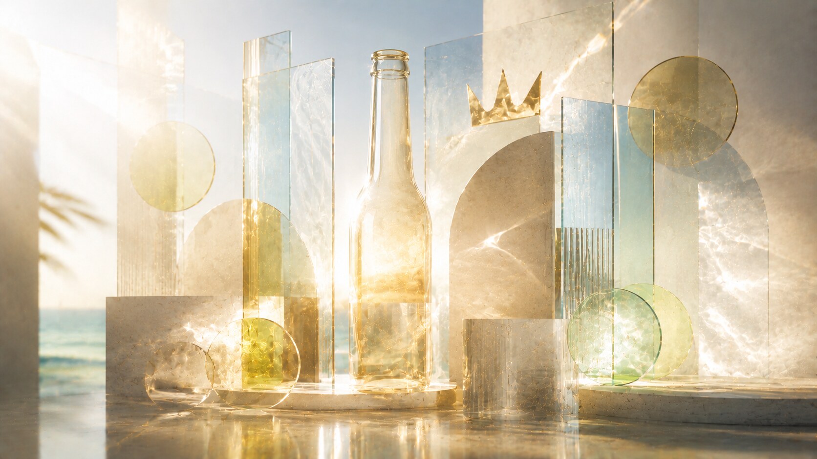 Hennessy cognac bottle design featuring ornamental label, embossed glass, and prestige gift-object cues.