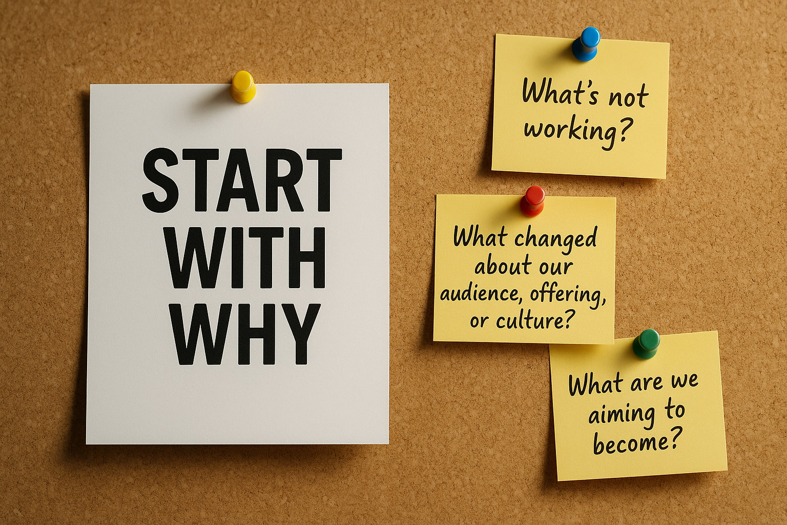 step-by-step: 1. start with why