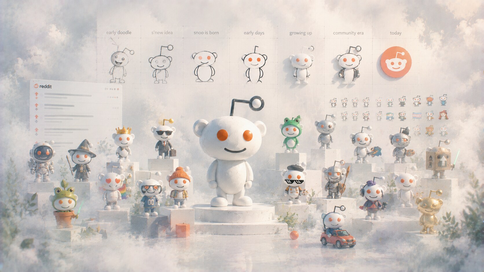 Reddit mascot Snoo evolution showing how a simple alien doodle became the platform’s most flexible branding device.