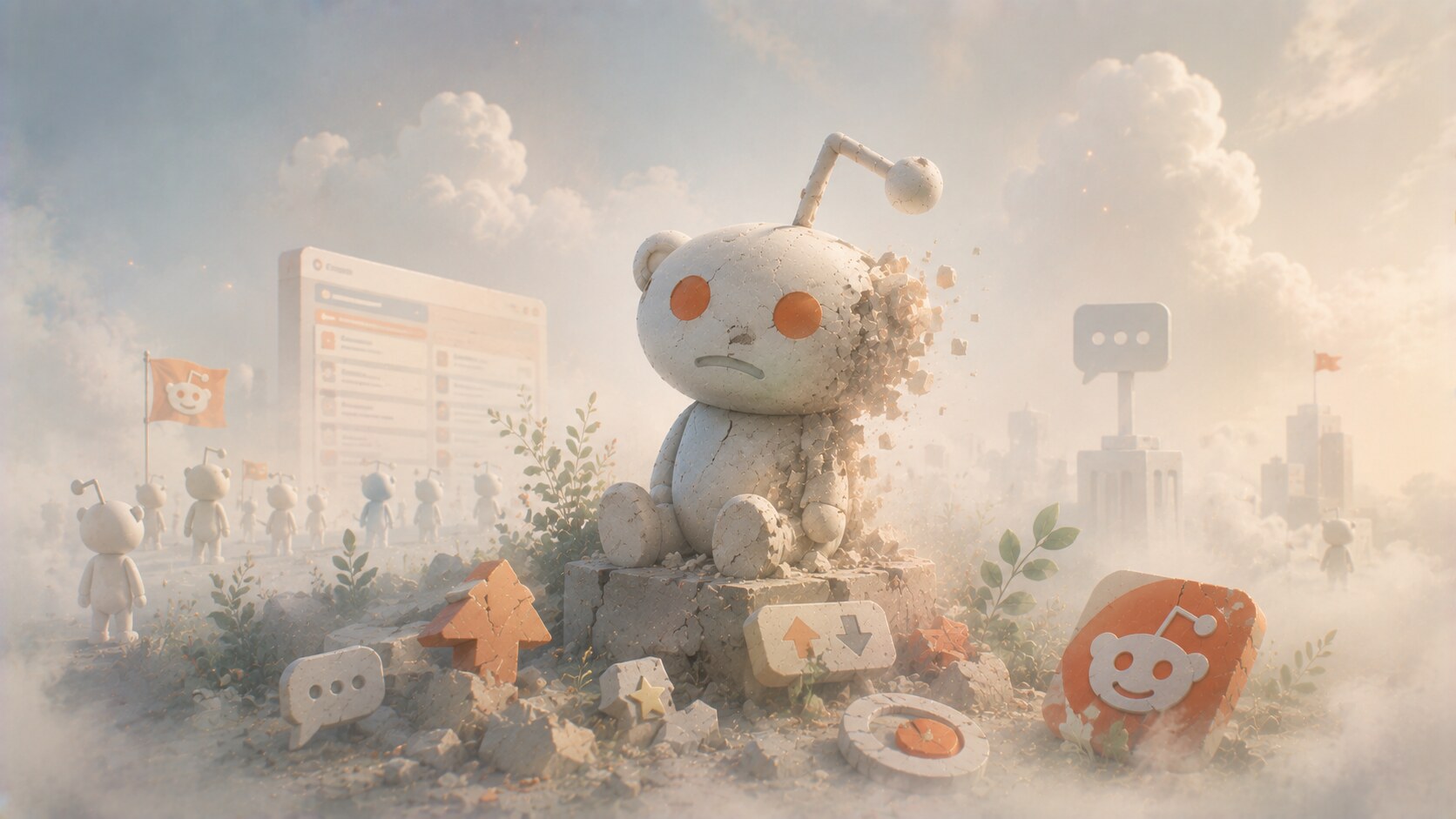 Reddit design tensions shown through community protests, API backlash, legacy interface loyalty, and trust problems.