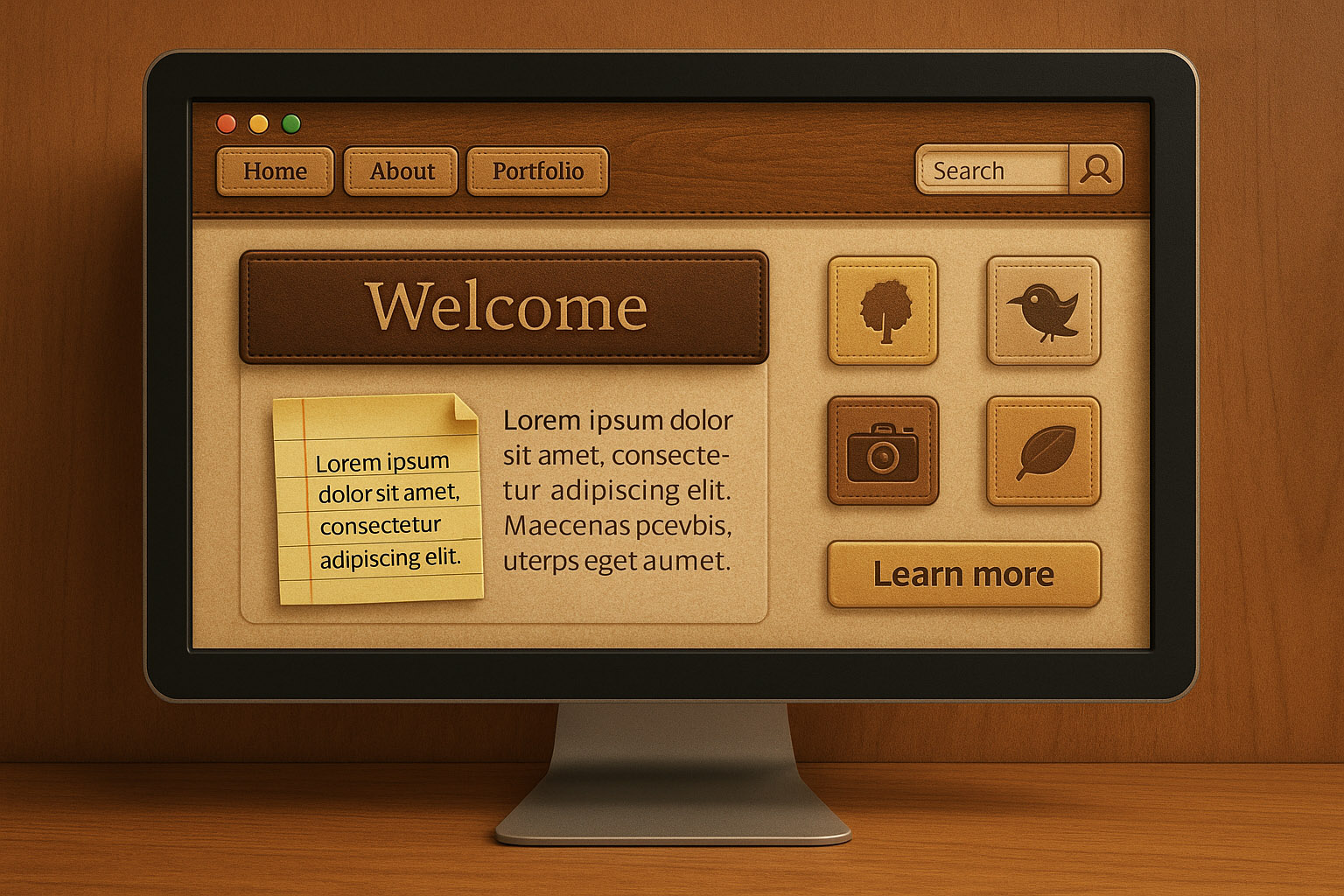 Web designers massively use skeuomorphism too