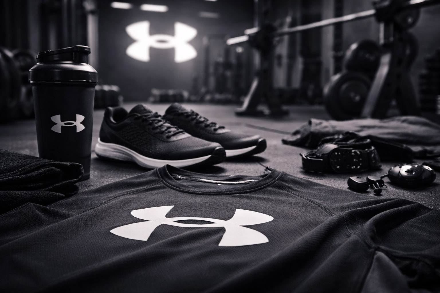 Under Armour UA logo mark with bold, industrial geometry
