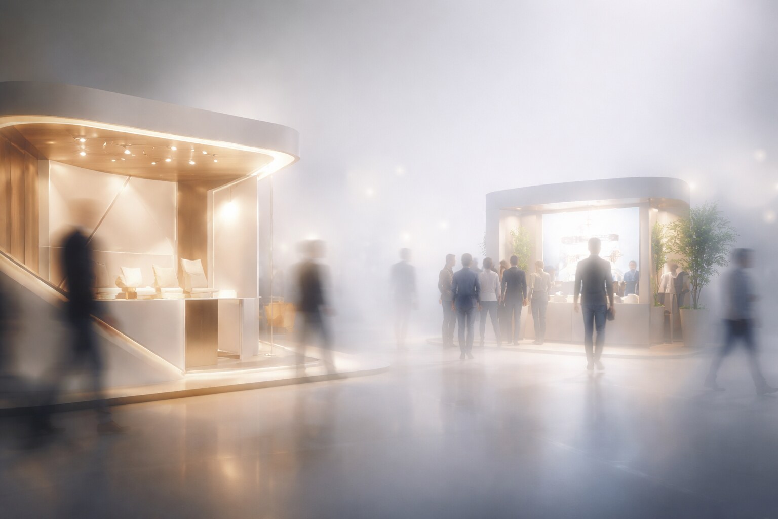 Clear exhibition message and focal point beating decorative clutter.