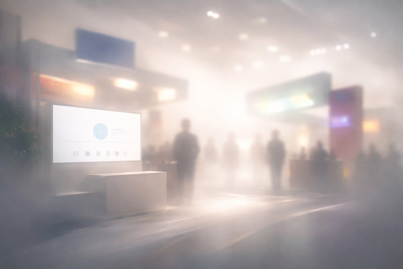 Booth staff conversation as part of the stand experience.