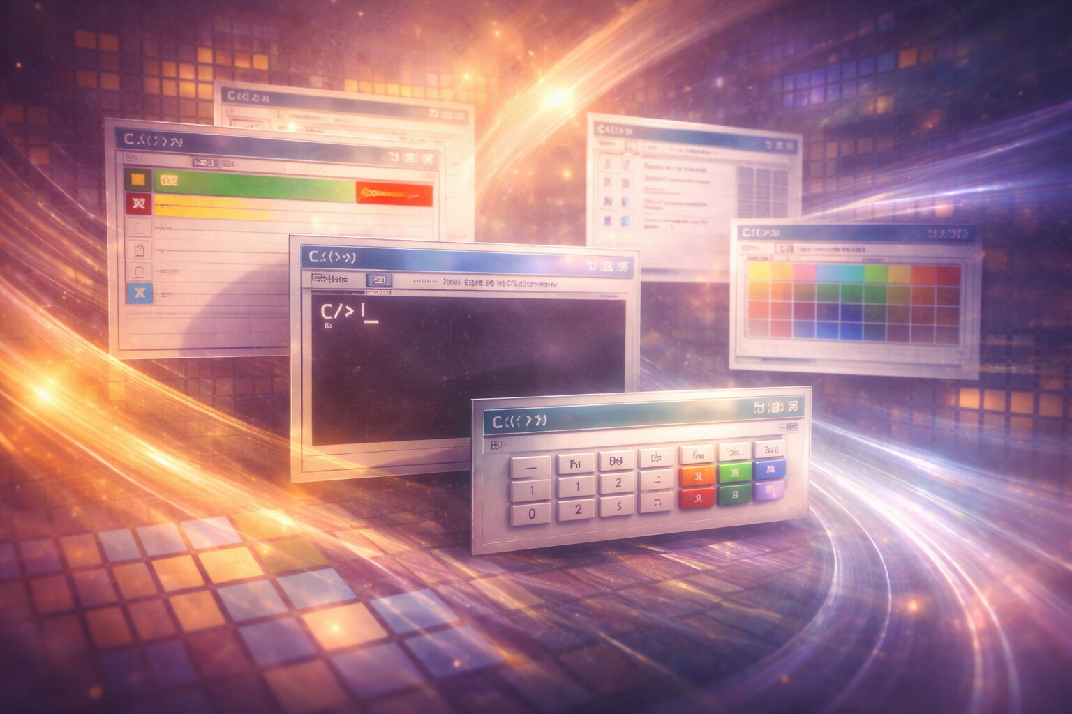 Windows and Apple design influence in the early GUI era.