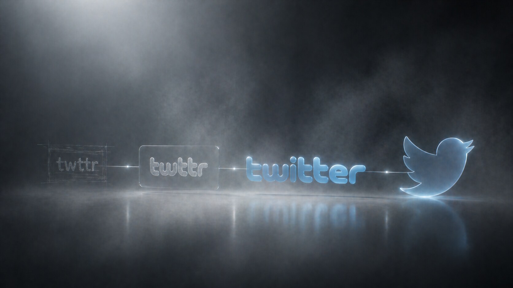 Twitter bird evolution from early mascot-like icon to cleaner symbolic mark.