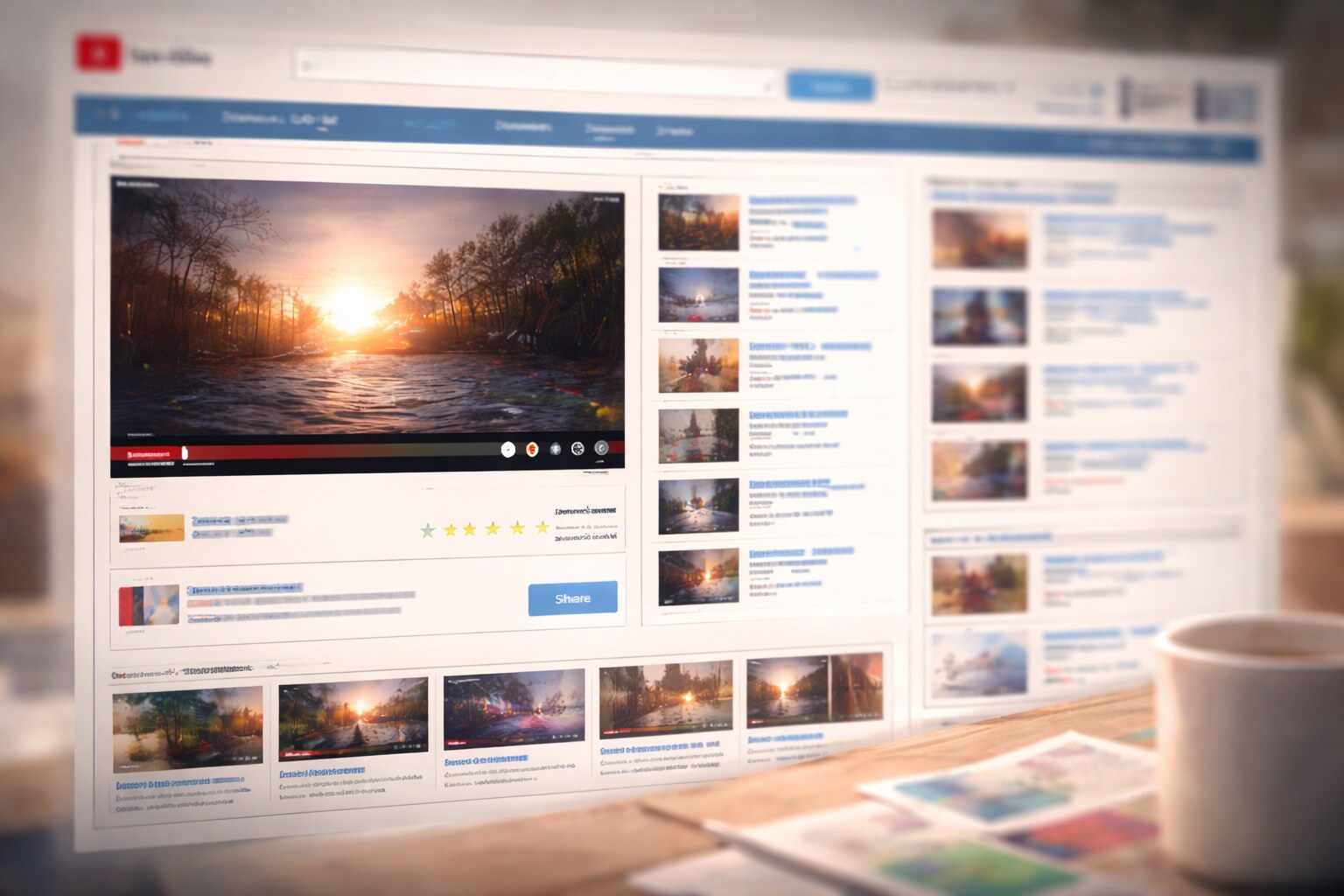 Founder-led early YouTube branding and interface decisions in the startup era.