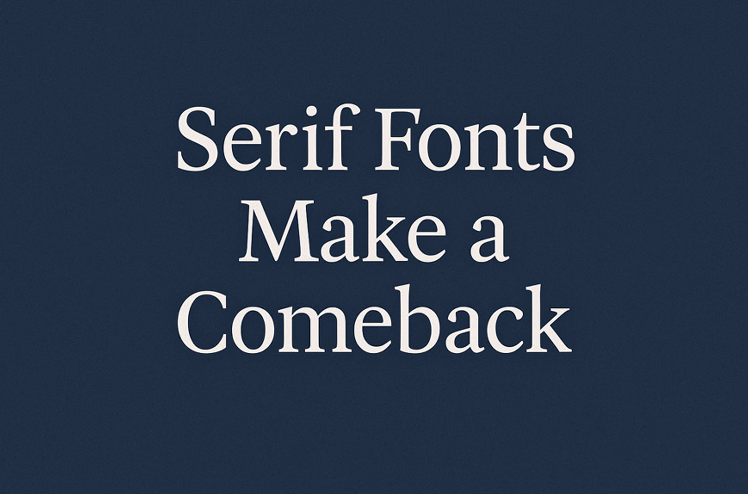 TikTok Typography Trends: Serif Fonts