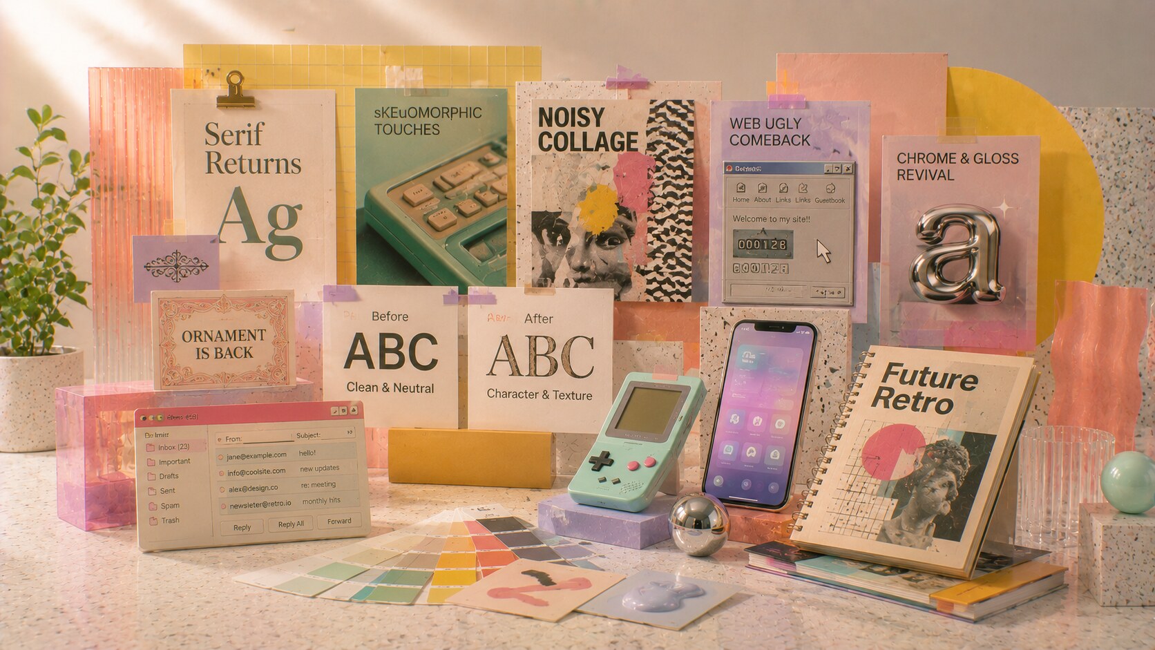 Brand design balancing timeless identity with subtle trend response rather than full trend surrender.