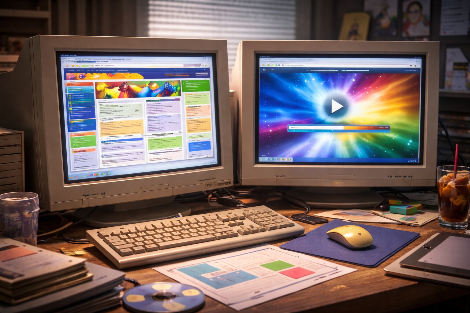 Late 90s web layout and navigation patterns with dense interfaces and early ecommerce structure