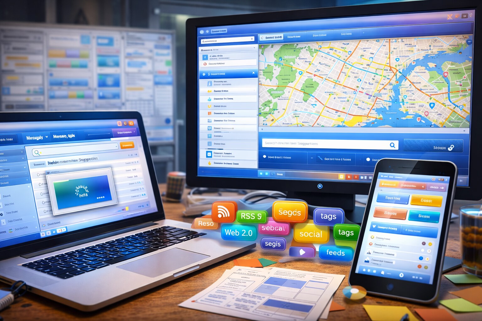 The early 2000s transition toward clearer interfaces and web standards-driven design