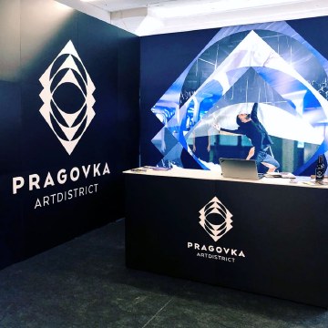 Pragovka Art District and Their Company Exhibition Stand