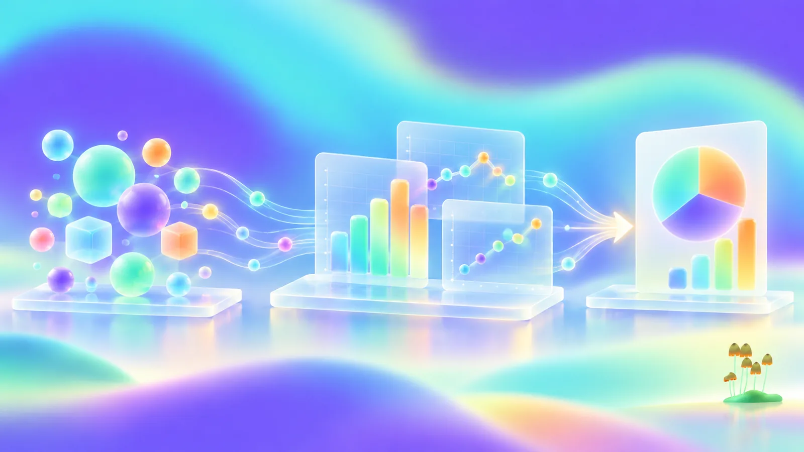 Unstructured information resolving into a clear visual explanation