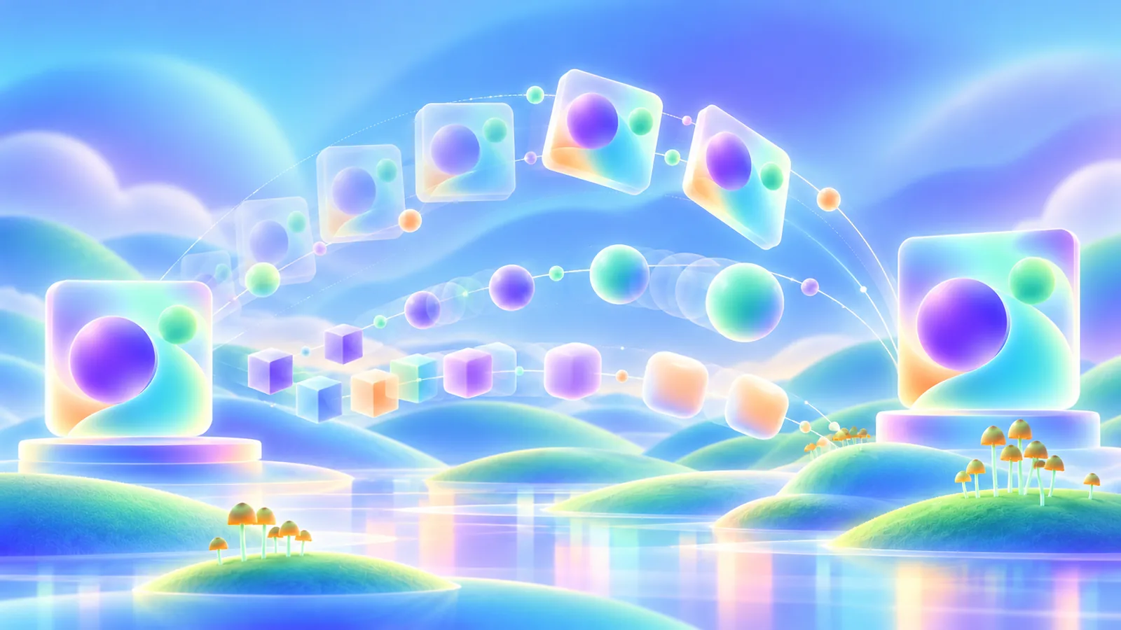 Interface states connected by motion paths and transformation sequences